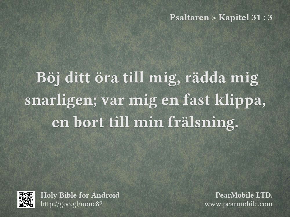 Psaltaren, Kapitel 31:3